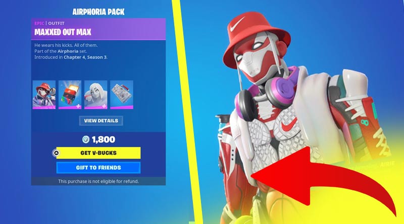 How can players obtain the Nike Airphoria skins in Fortnite?
