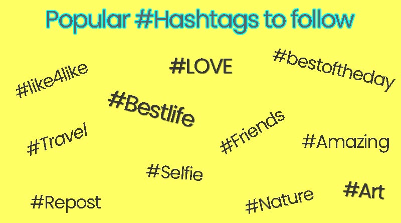 Most popular hashtags to follow in 2024