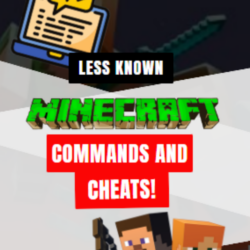 Less known Minecraft Commands and cheats
